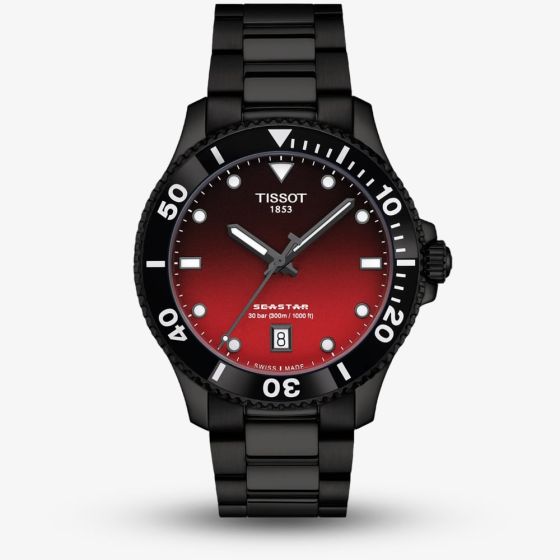 Tissot Mens Seastar Red Dial Watch T120.410.33.421.00