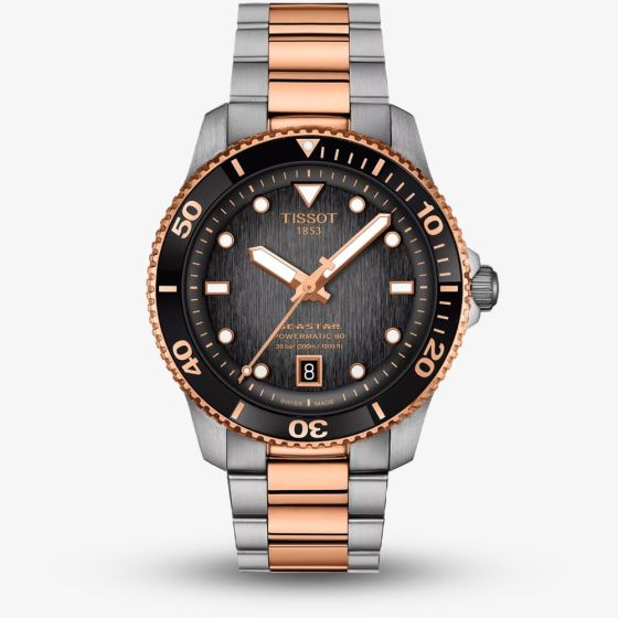 Tissot Mens Seastar Two-Tone Watch T120.807.22.051.01