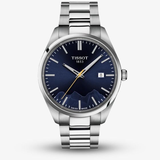Tissot Mens PR100 Jungfraubahn Blue Dial Watch T150.410.11.041.02