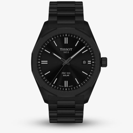 Tissot Mens PRC100 Black Solar Quartz Watch T151.422.33.051.00