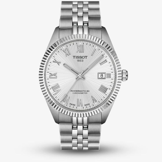 Tissot Mens Ballade Powermatic 80 Silver Dial Watch T156.408.11.033.00