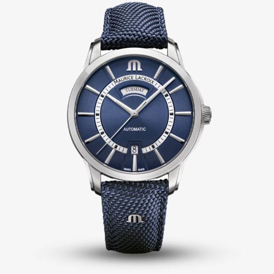Maurice Lacroix Pontos Day Date Blue Watch PT6358-SS004-431-4