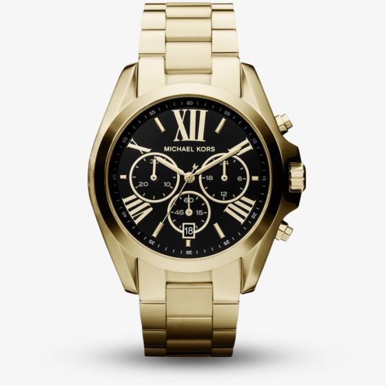 Michael Kors Ladies Bradshaw Chronograph Gold Tone Bracelet Watch MK5739