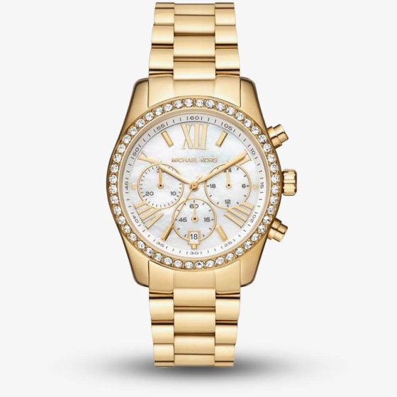 Michael Kors Ladies Lexington Chronograph Bracelet Watch MK7241