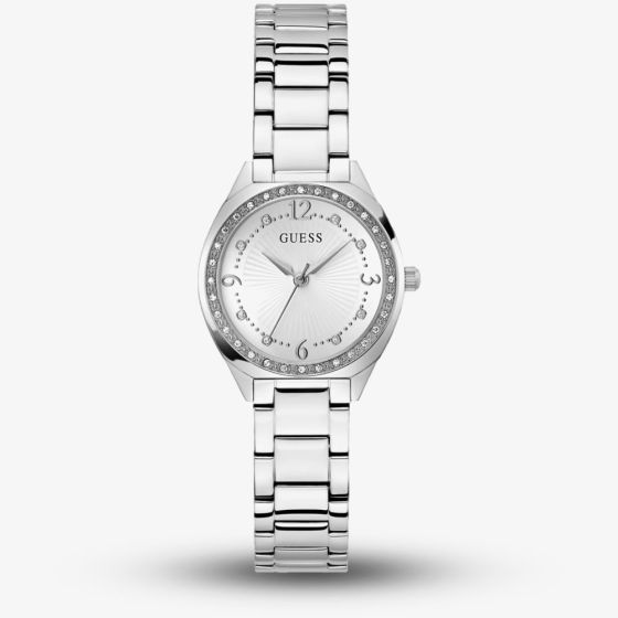 Guess Ladies Charlotte Silver Crystal Watch GW0767L1