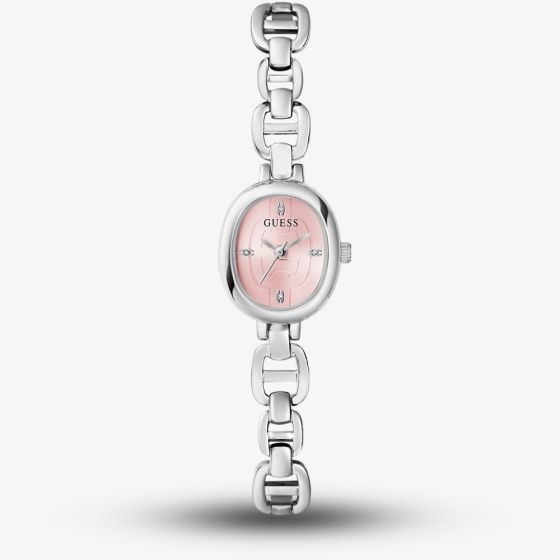 Guess Ladies Vivian Pink Oval Dial Watch GW0982L1