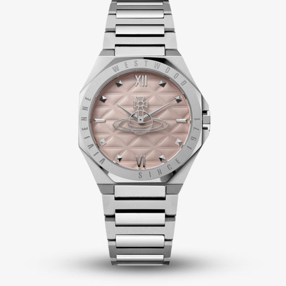 Vivienne Westwood Mens Aldgate Pink Dial Watch VV344PPKSL