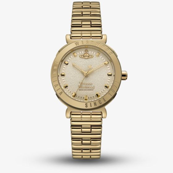 Vivienne Westwood Ladies Chelsea Gold Plated Watch VV346LGYGD