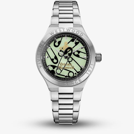 Vivienne Westwood Berwick Silver Paperclip Dial Bracelet Watch VV345LUMSL