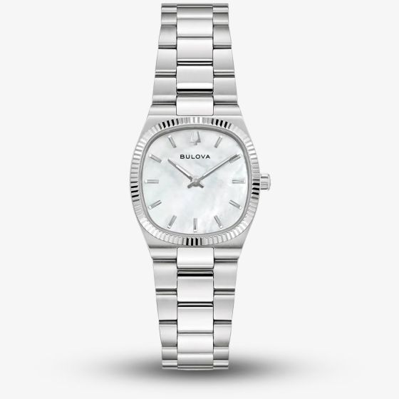 Bulova Ladies Super Seville Mini Silver Bracelet Watch 96L353