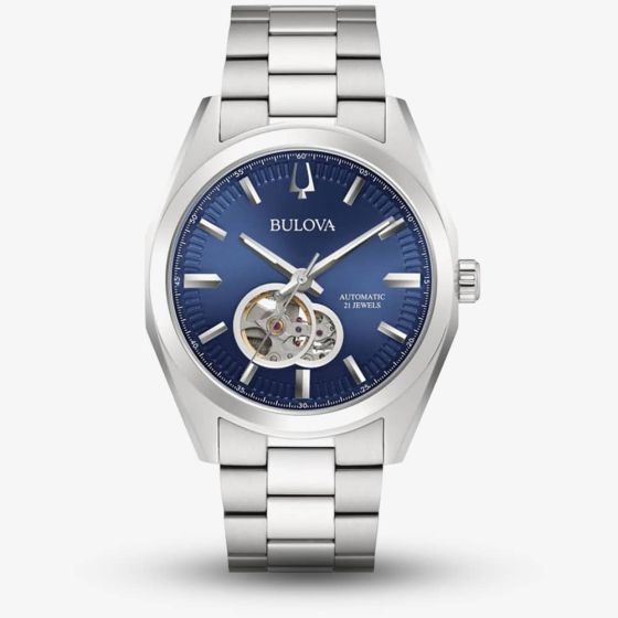 Bulova Mens Surveyor Expansion Blue Dial Automatic Watch 96A275