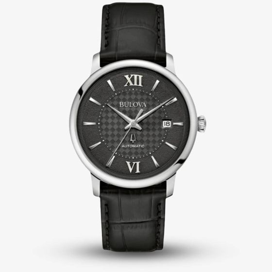 Bulova Hudson Automatic Black Dial Watch 96B441