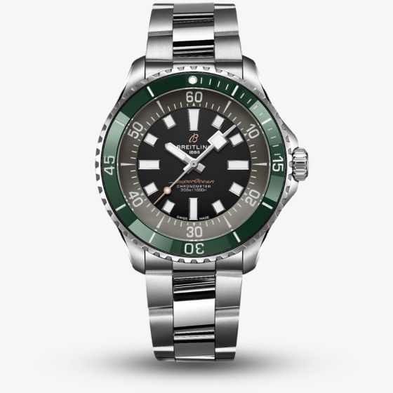 Breitling Mens Limited Edition Superocean Automatic 44 Stainless Steel Bracelet Watch A173762B1B2A1