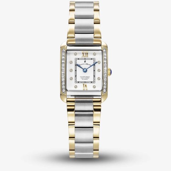 Jacques du Manoir Ladies Emily White Dial Two Tone Bracelet Watch JWL05503