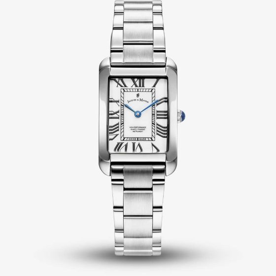 Jacques du Manoir Ladies Emily White Dial Bracelet Watch JWL05801