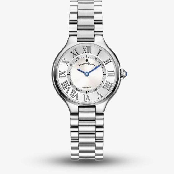 Jacques du Manoir Ladies Celine Silver Dial Bracelet Watch JWL06001