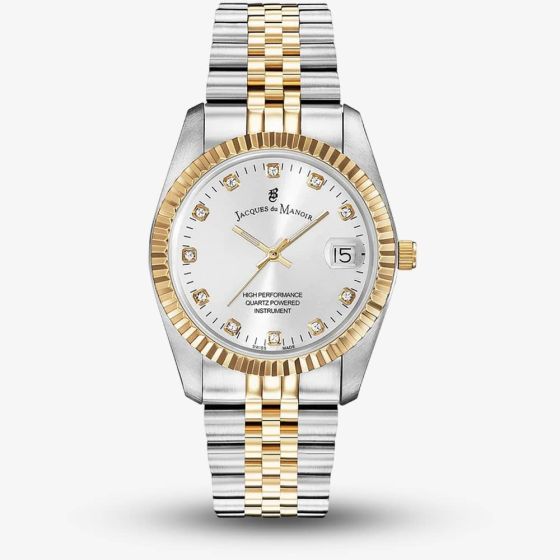 Jacques du Manoir Ladies Inspiration Elegance Silver Dial Two Tone Bracelet Watch NRO.07