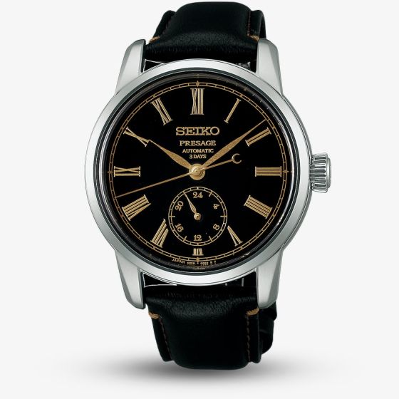 Seiko Unisex Presage Classic Urushi Black Dial Watch SPB499J1