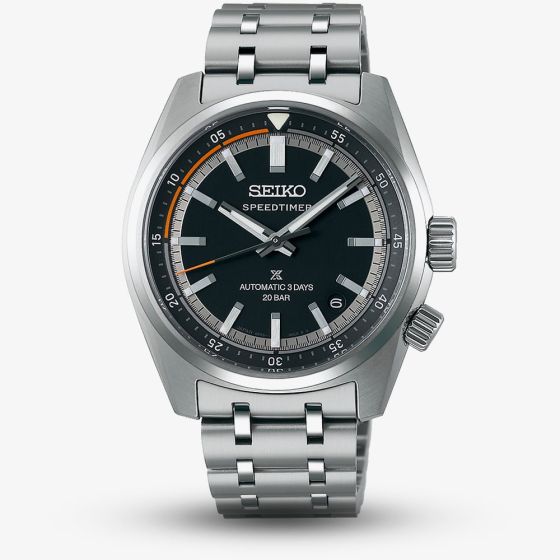 Seiko Mens Prospex Speedtimer 6R Compact Countdown Black Watch SPB515J1