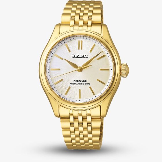 Seiko Unisex Presage Classic Shiro Iro Gold Watch SPB524J1
