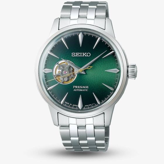 Seiko Mens Open Appeture Presage Cocktail Grass Hopper Watch SSA441J1