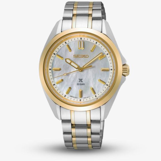 Seiko Ladies Prospex Marine Sports Two-Tone Watch SUR608J1