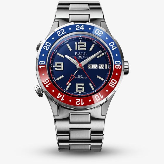BALL Limited Edition Roadmaster Marine Red & Blue Dial Watch DG3030B-S4C-BE