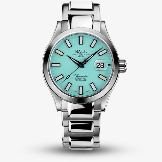 BALL Mens Engineer II Marvelight Chronometer Turquoise Watch NM9026C-S44C-TQR