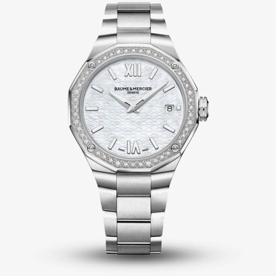 Ex-Display Baume & Mercier Ladies Riviera Diamond Set Mother-Of-Pearl Watch 10662