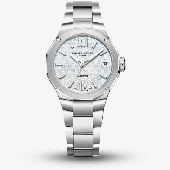 Ex-Display Baume & Mercier Ladies Riviera Mother-Of-Pearl Diamond-Set Automatic Watch 10676