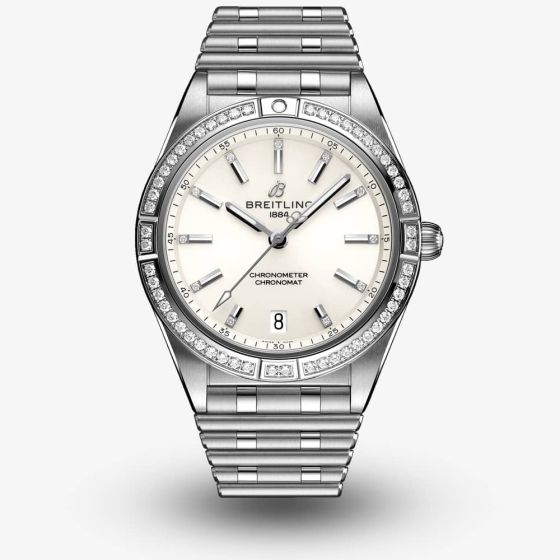 Breitling Ladies Chronomat Automatic 36 Diamond Bracelet Watch A10380591A1A1