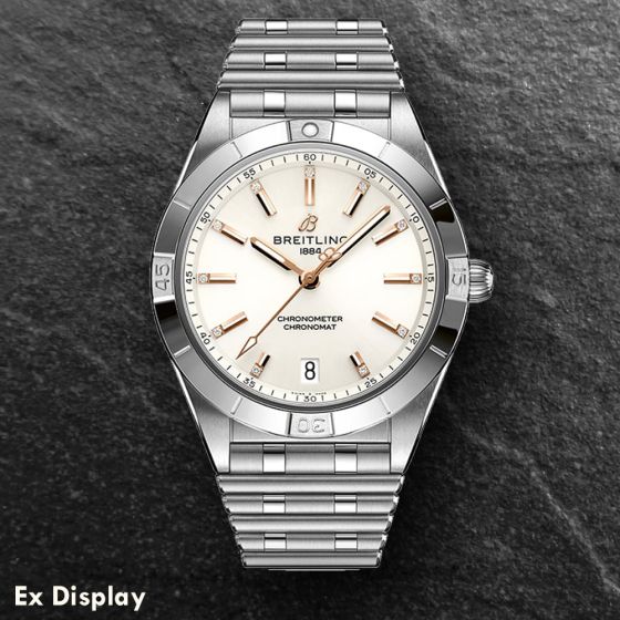 Ex-Display Breitling Ladies Chronomat Automatic 36 Diamond Bracelet Watch A10380101A2A1