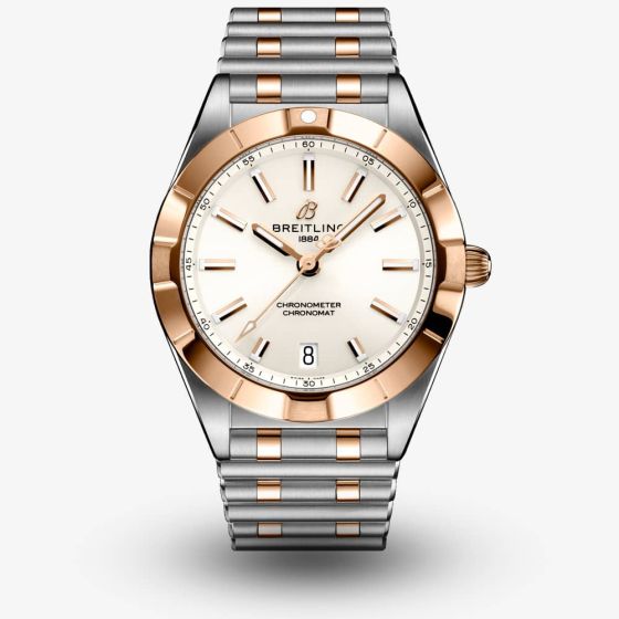 Breitling Ladies 18k Rose Gold Chronomat Automatic 32 Bracelet Watch U77310101A1U1