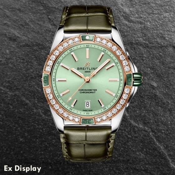 Ex-Display Breitling Super Chronomat Automatic 38 Green Watch U17356531L1P1