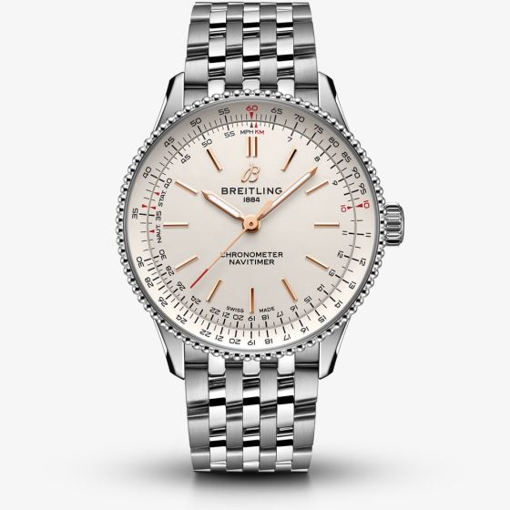 Breitling Navitimer Automatic 36 Silver Watch A17327211G1A1