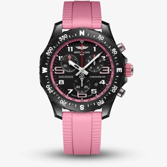 Breitling Endurance Pro 38mm Light Pink Rubber Watch X83310D41B1S1