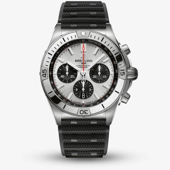 Breitling Chronomat B01 42 Black Rubber Watch AB0134101G1S2