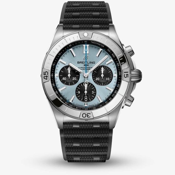 Breitling Chronomat B01 42 Blue & Black Rubber Watch PB0134101C1S2