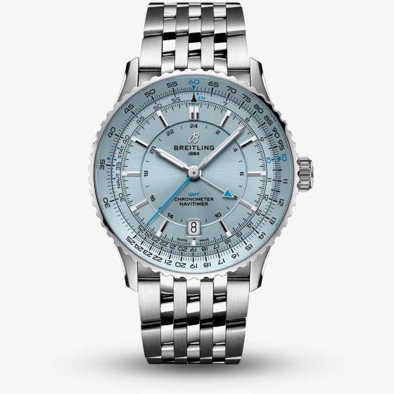 Breitling Mens Navitimer Automatic GMT 41 Blue Dial Watch A32310171C1A1