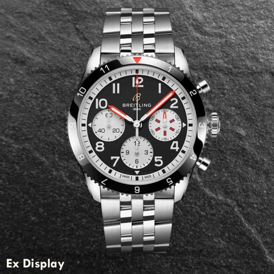 Ex-Display Breitling Mens Classic AVI Chronograph 42 Mosquito Stainless Steel Bracelet Watch Y233801A1B1A1