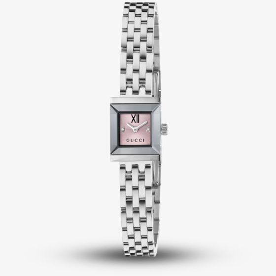 Gucci Ladies G-Frame Square Pink Watch YA128539