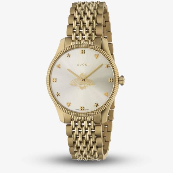 Gucci Unisex G-Timeless Gold Plated Bee Watch YA1264155