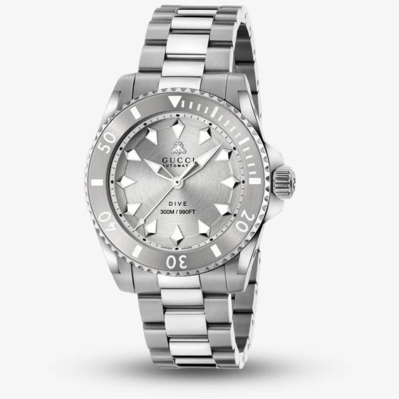 Gucci Dive Silver Dial Watch YA136354