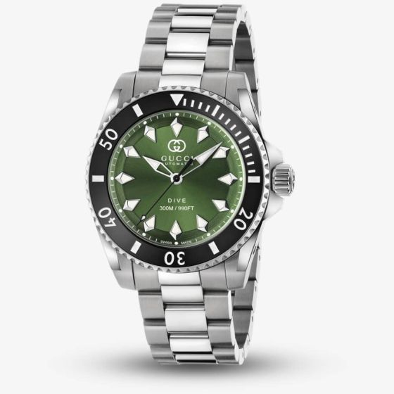 Gucci Dive Automatic Green Watch YA136363