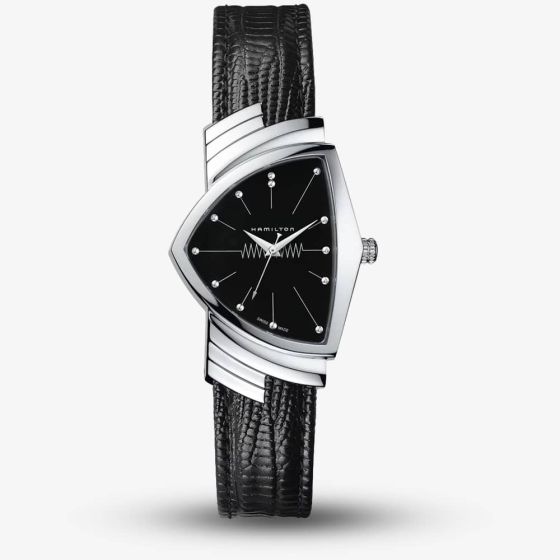 Hamilton Ventura Black Leather Watch H24411732