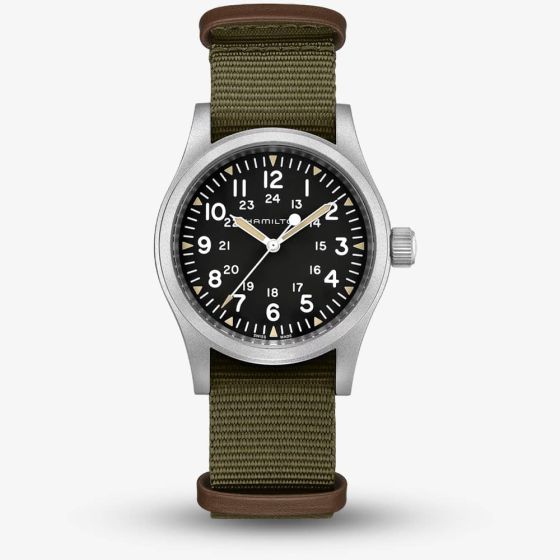 Hamilton Khaki Field Green & Black Mechanical Watch H69439931