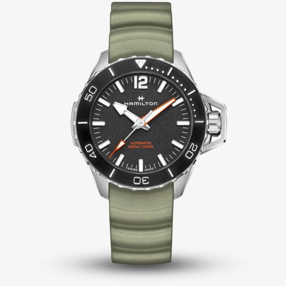 Hamilton Khaki Navy Frogman Green Automatic Watch H77825331