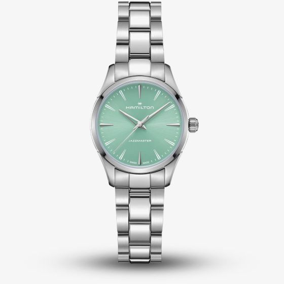 Hamilton Ladies Jazzmaster Quartz Turquoise Dial Bracelet Watch H32301161