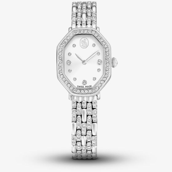 Swarovski Dextera Octagon White Crystal Bracelet Watch 5698690