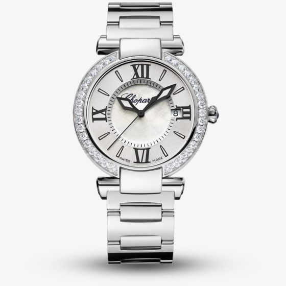 Chopard Imperiale Silver Diamond Bezel Bracelet Watch 388532-3004
